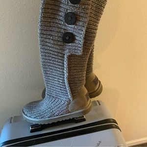 Women’s Ugg Boots Grey Woven